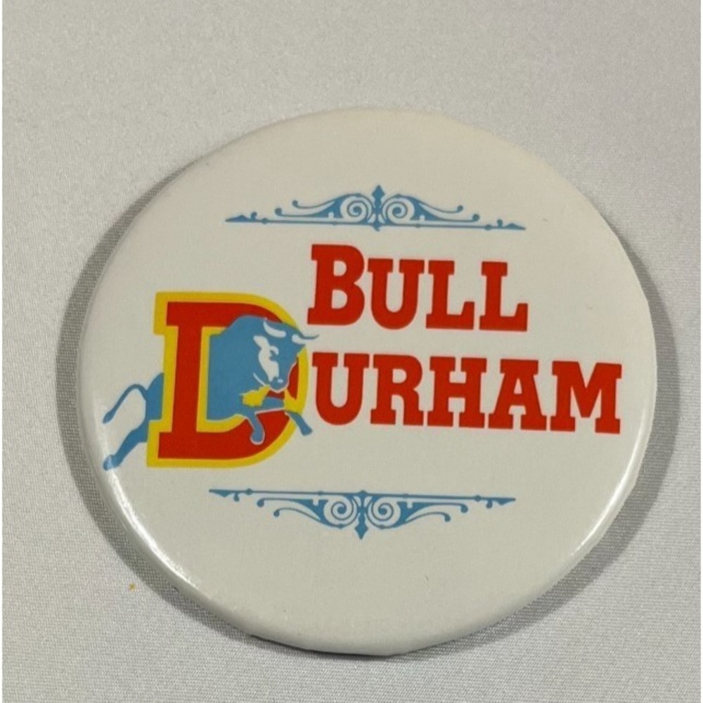 Vintage 1988 Bull Durham Movie Promo Pin 3 Inch Large Round Baseball Button